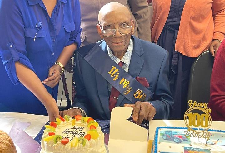 Montserrat’s Peter Cabey marks 100th birthday with simple message: ‘Never hold malice against anyone’